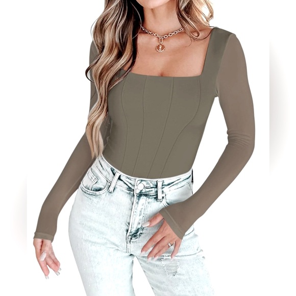 Mesh Sleeve Bodysuit - Picture 3 of 6